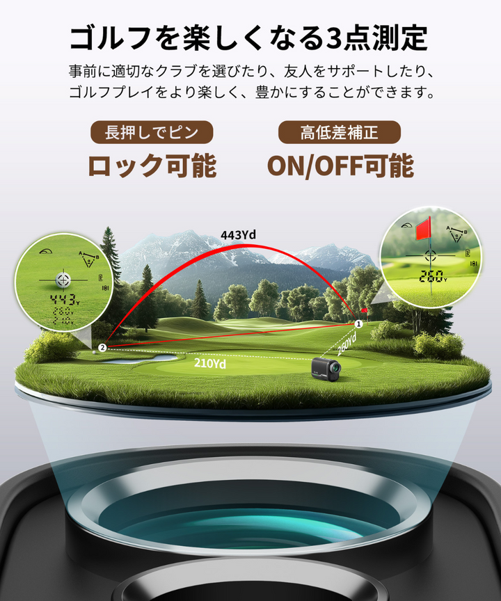 SILLAIDゴルフレーザー距離計VM1