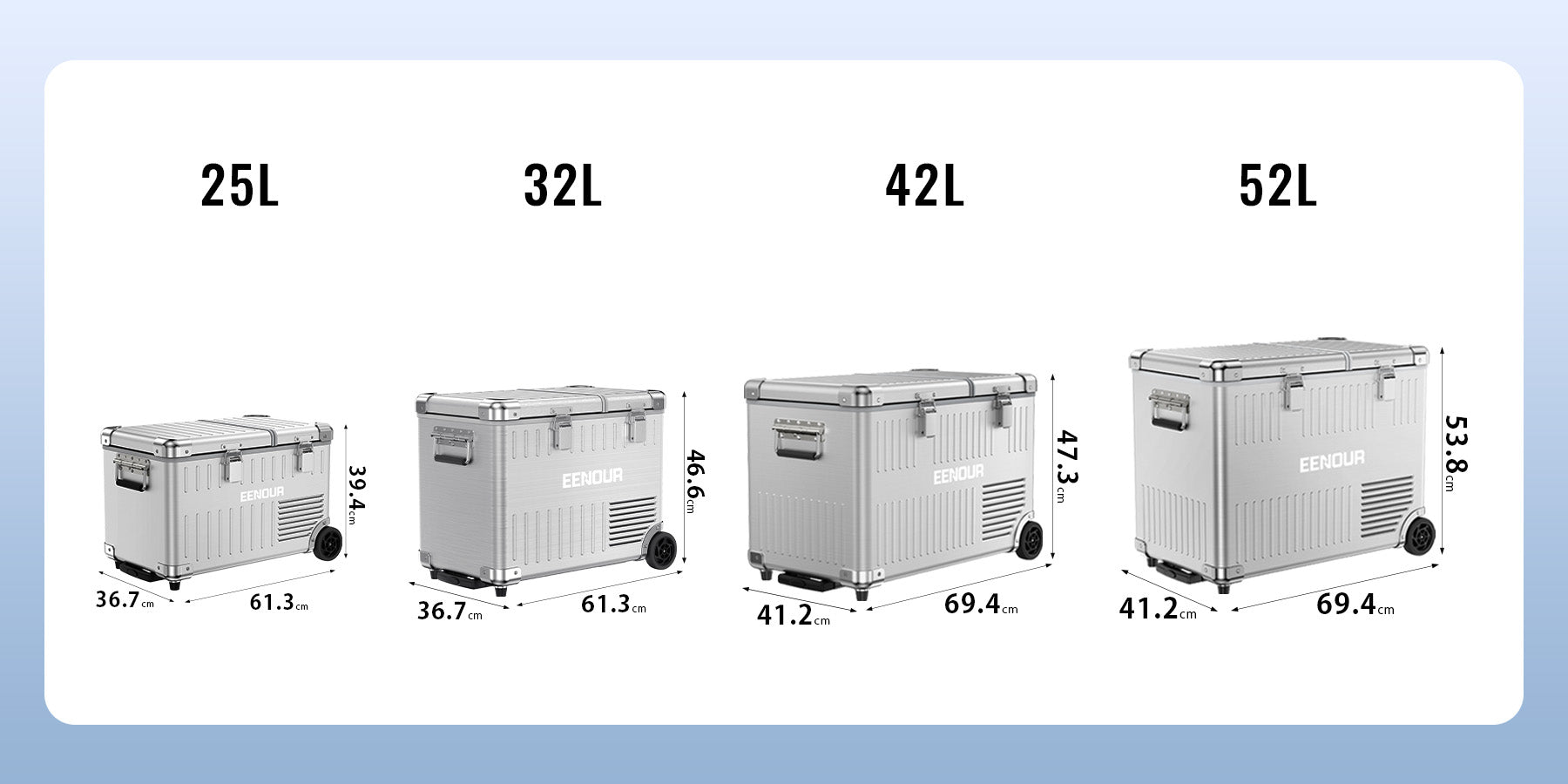 家庭用冷蔵庫並みの冷却性能！EENOURポータブル冷蔵庫AL32（32L）大容量