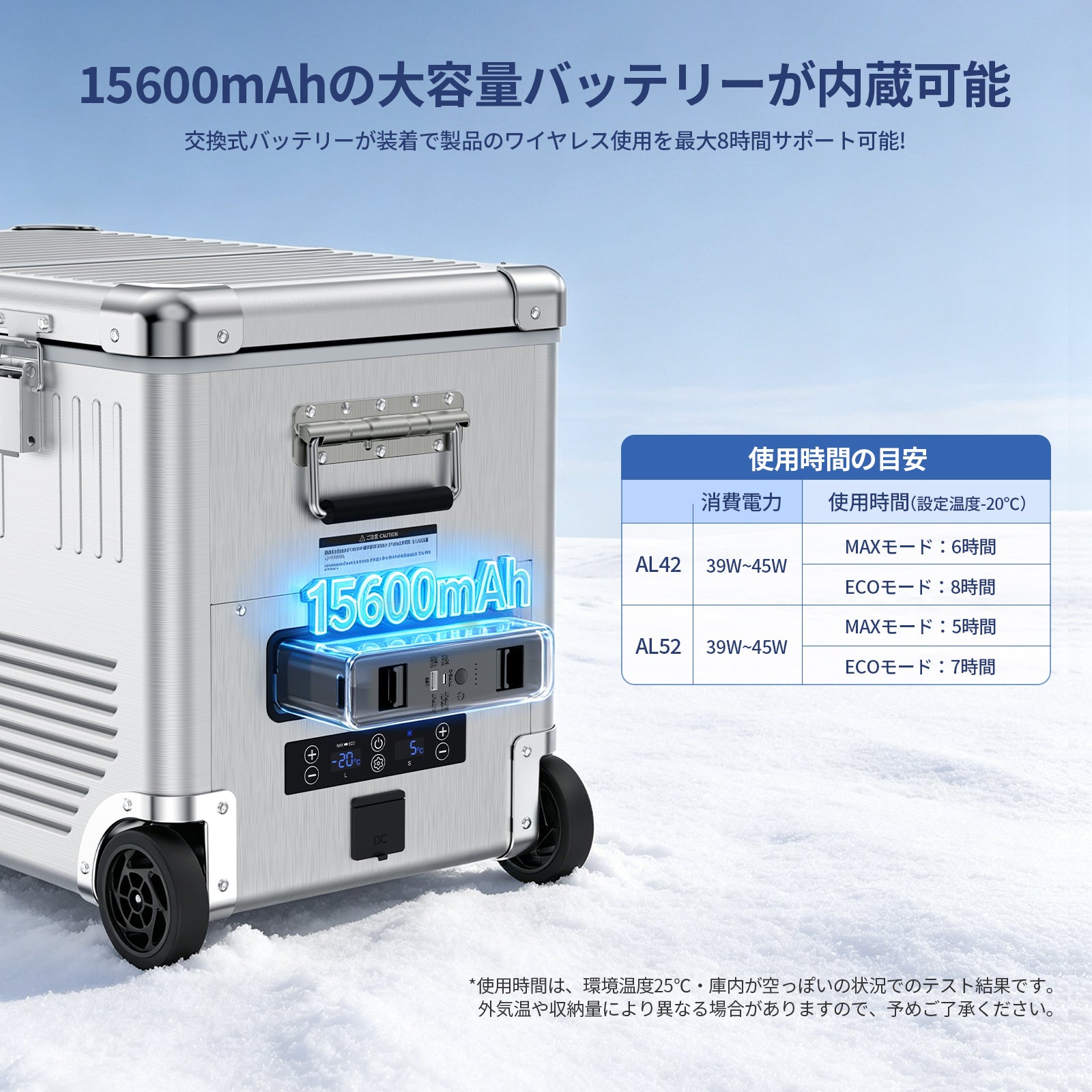 EENOURポータブル冷蔵庫AL52