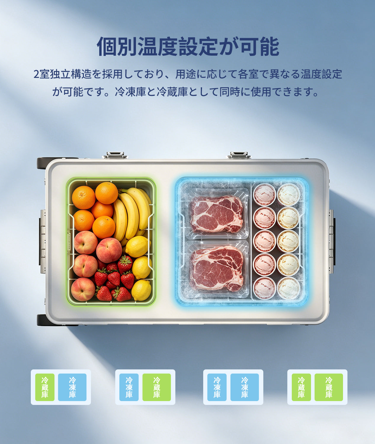 EENOURポータブル冷蔵庫AL52