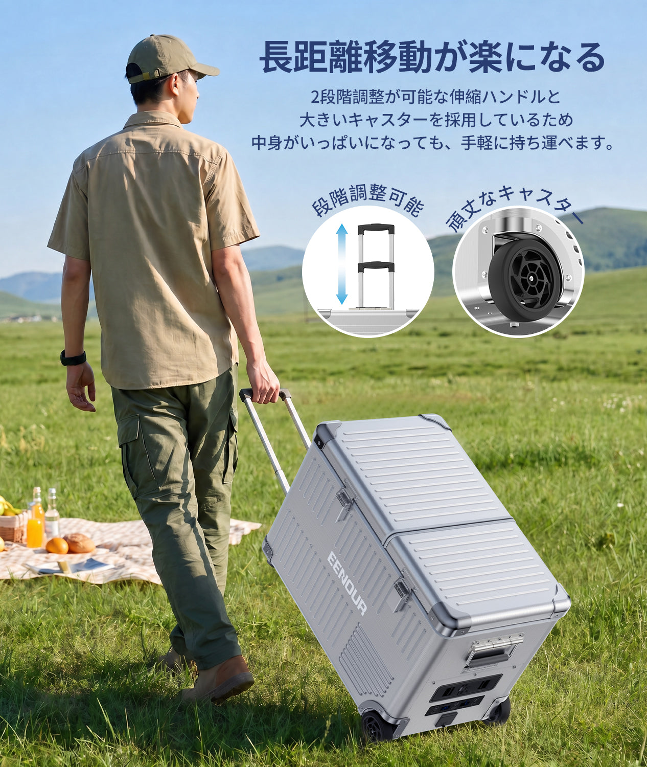 EENOURポータブル冷蔵庫AL52