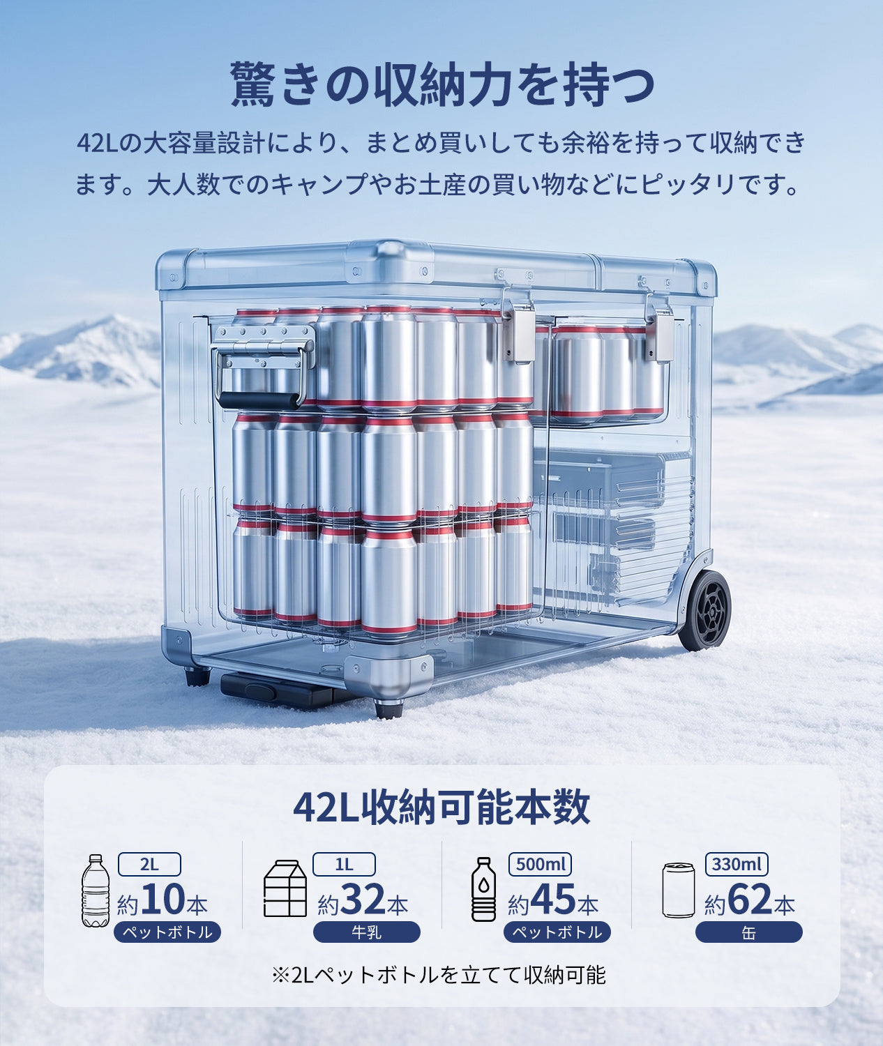 EENOURポータブル冷蔵庫AL42