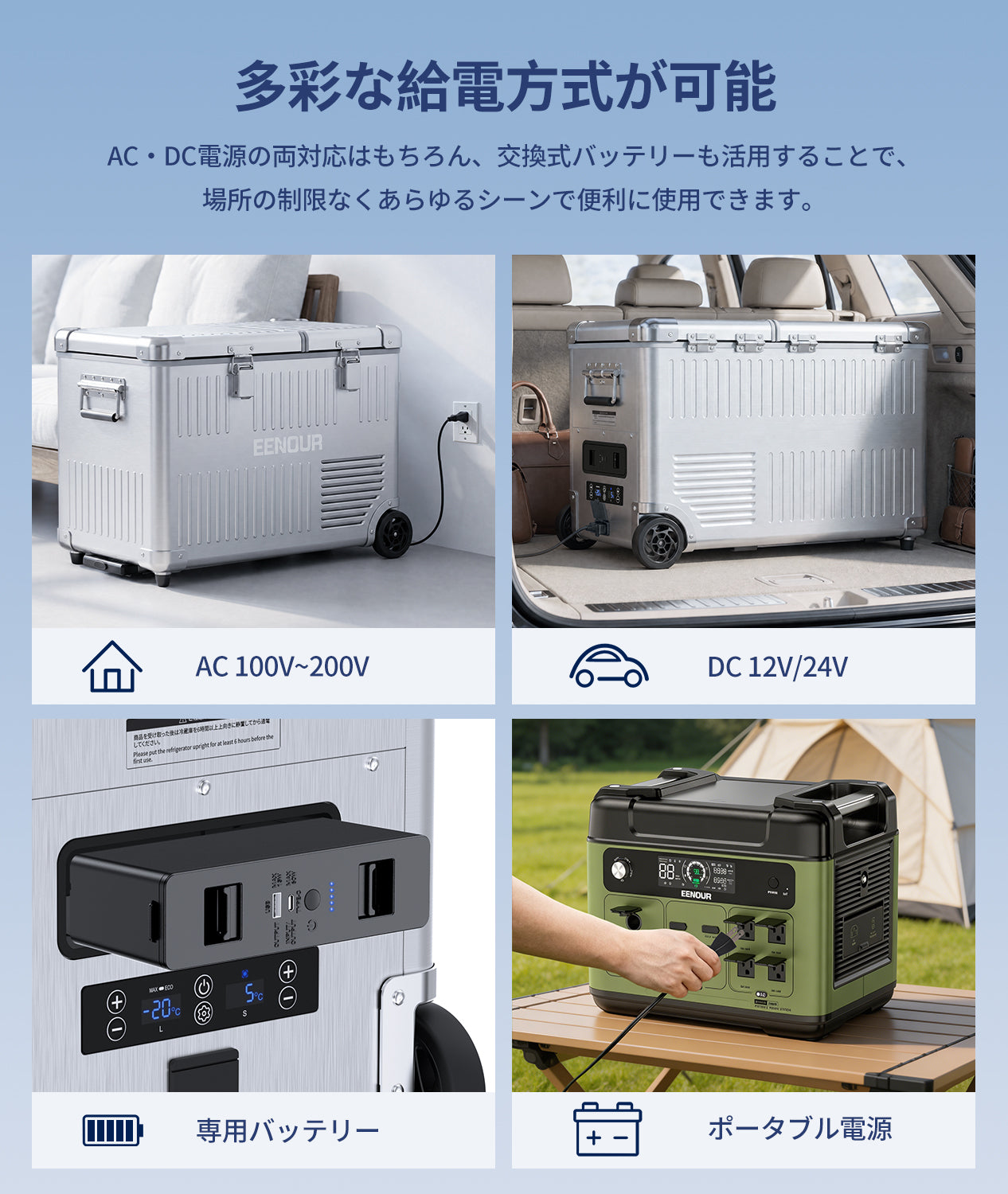 EENOURポータブル冷蔵庫AL52