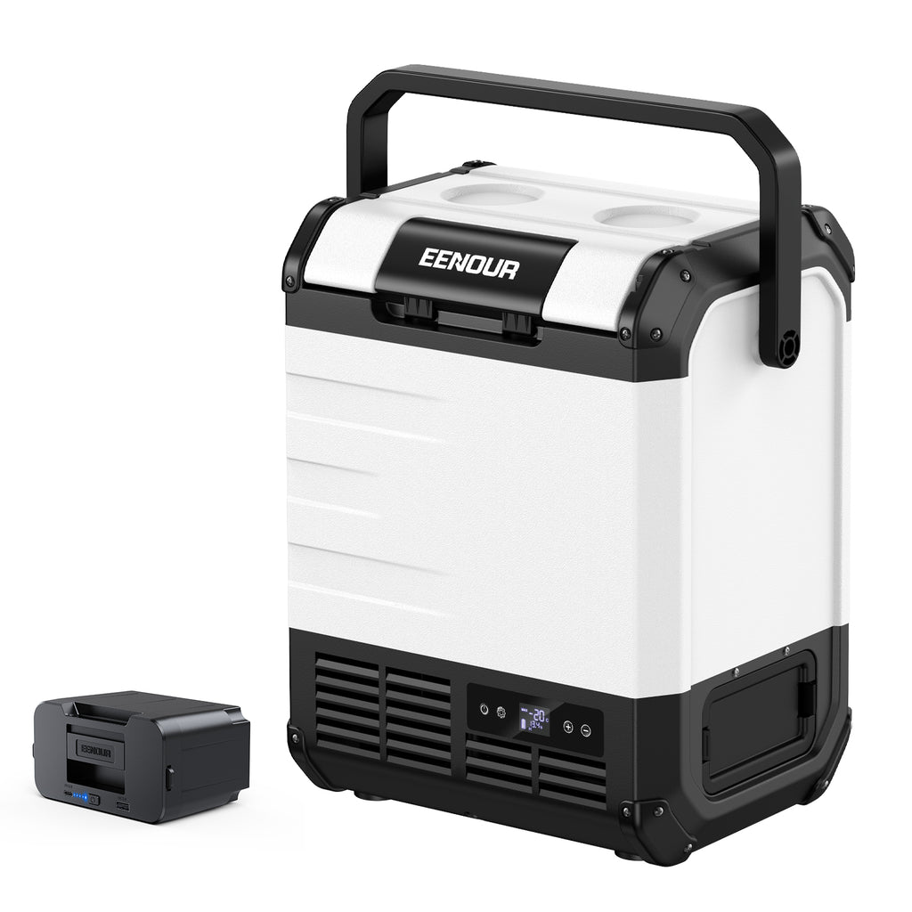 EENOUR D10 10L車載冷蔵庫 バッテリー付き EENOUR 冷温庫 車載冷蔵庫 ポータブル冷蔵庫 10L バッテリー内蔵可能