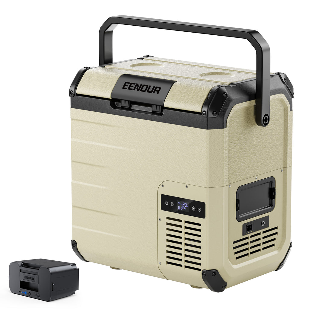 ま*ー様 送料無料 EENOUR ポータブル冷蔵庫D18 大人気 D18-Beige_2_5b5195d9-acf3-4810