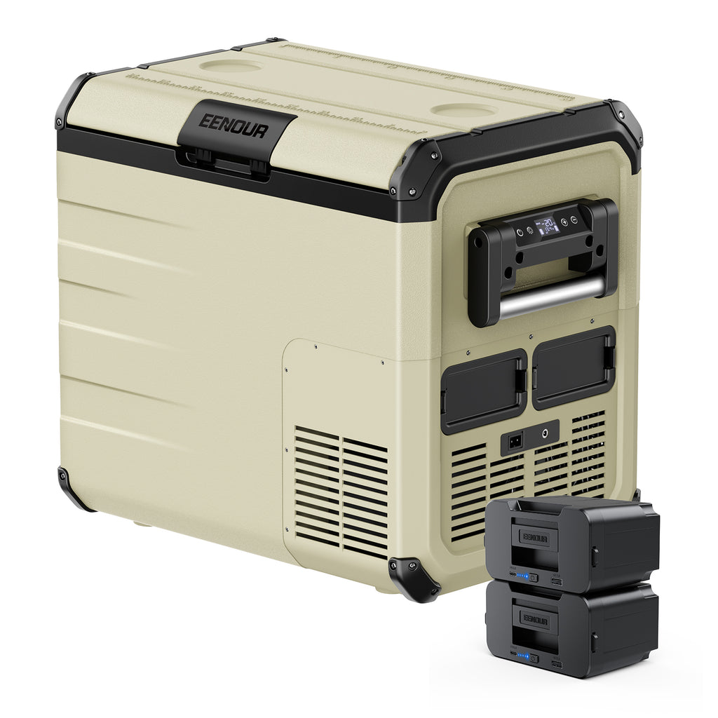 セット2】車載冷蔵庫D45+専用バッテリーDB01 2個 – EENOUR