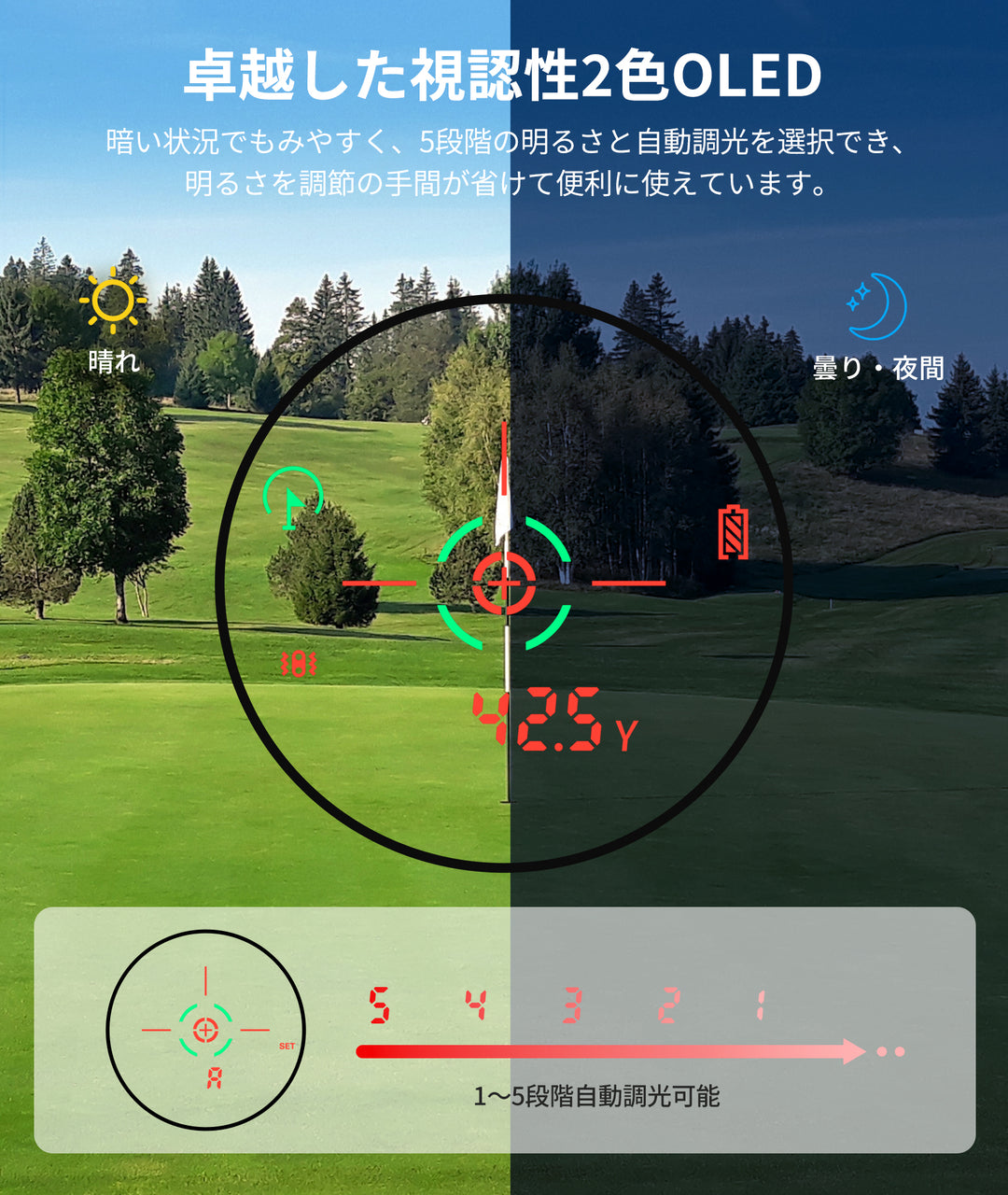 ゴルフレーザー距離計U1/U2