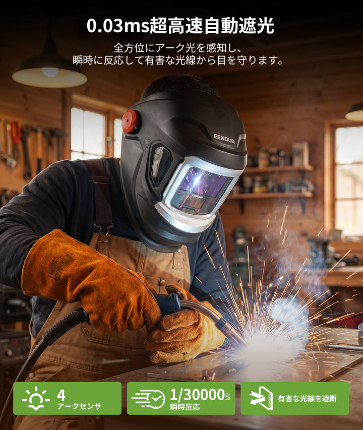 自動遮光溶接面EN900B