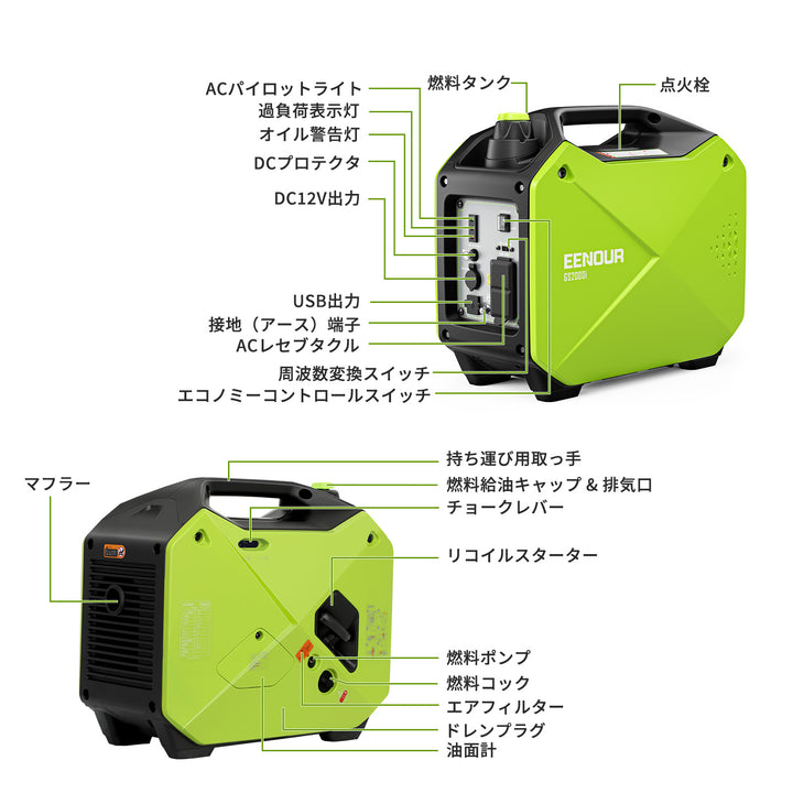 インバーター発電機GS2000i 1.6kVA/1600W