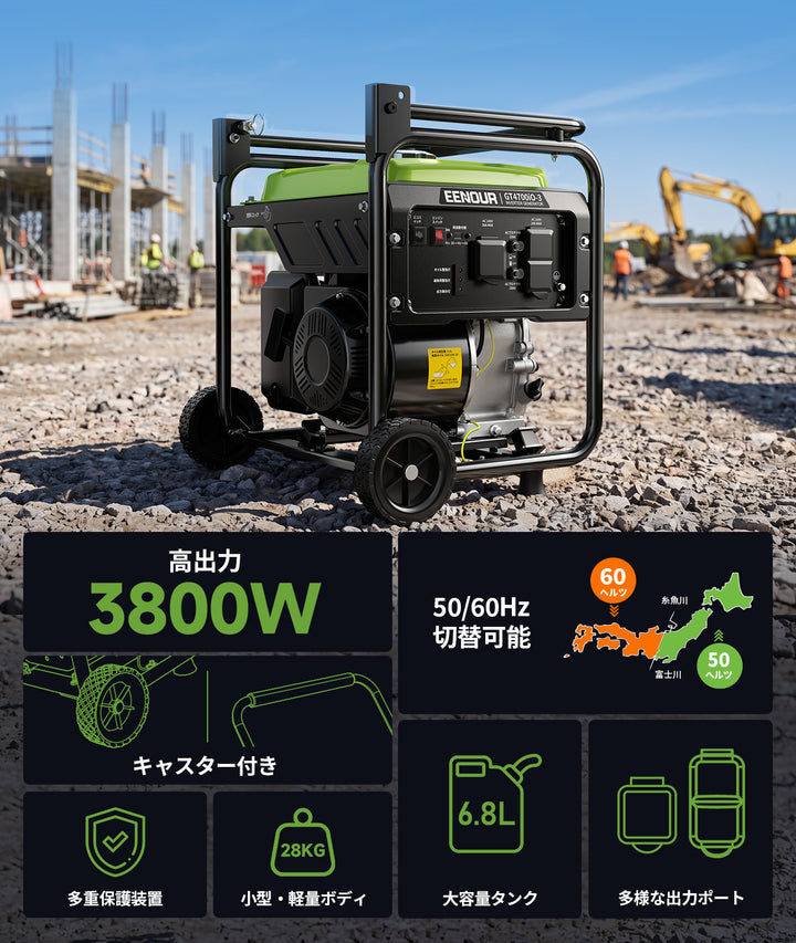 【2026年新発売】インバーター発電機GT4700iO-3