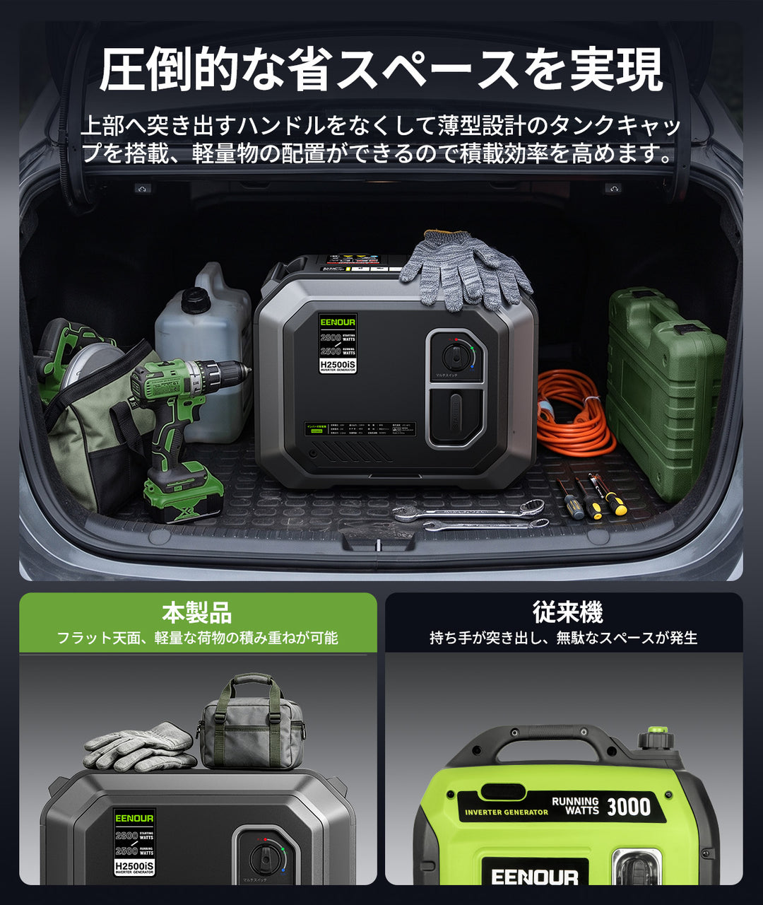 【2026年新発売】インバーター発電機H2500iS