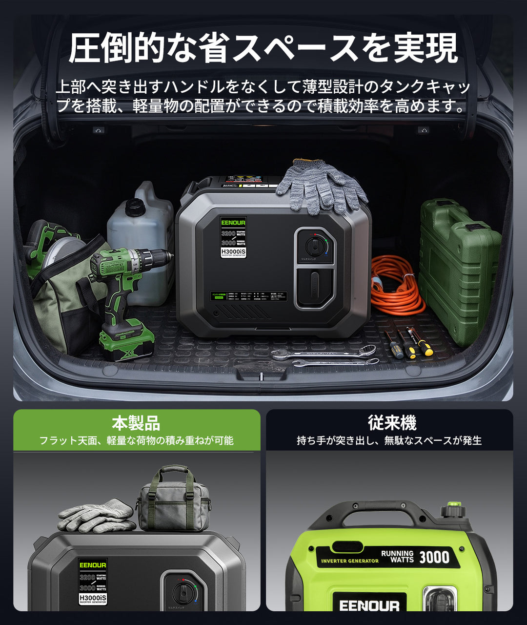 【2026年新発売】インバーター発電機H3000iS