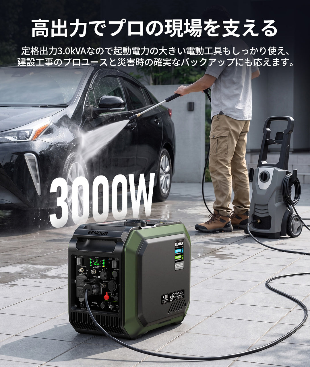 【2026年新発売】インバーター発電機H3000iSDF