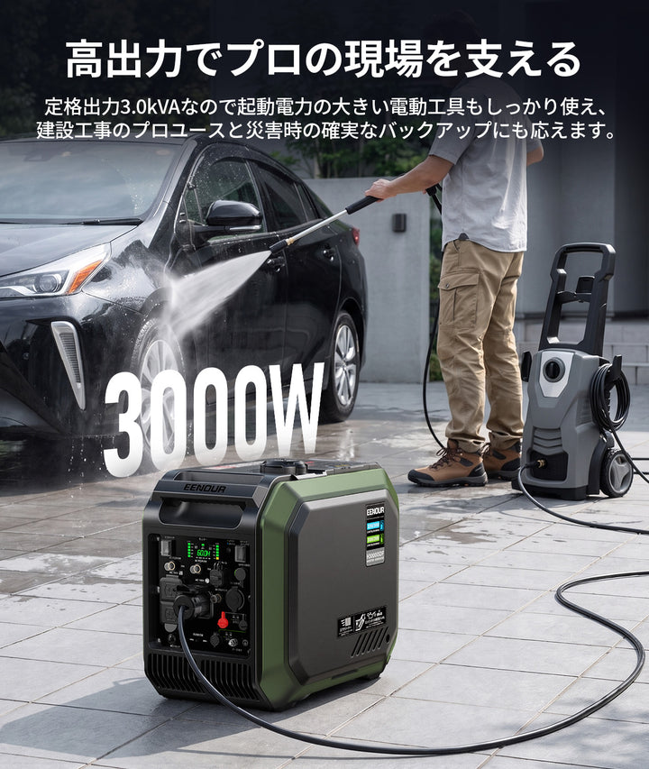 【2026年新発売】インバーター発電機H3000iSDF