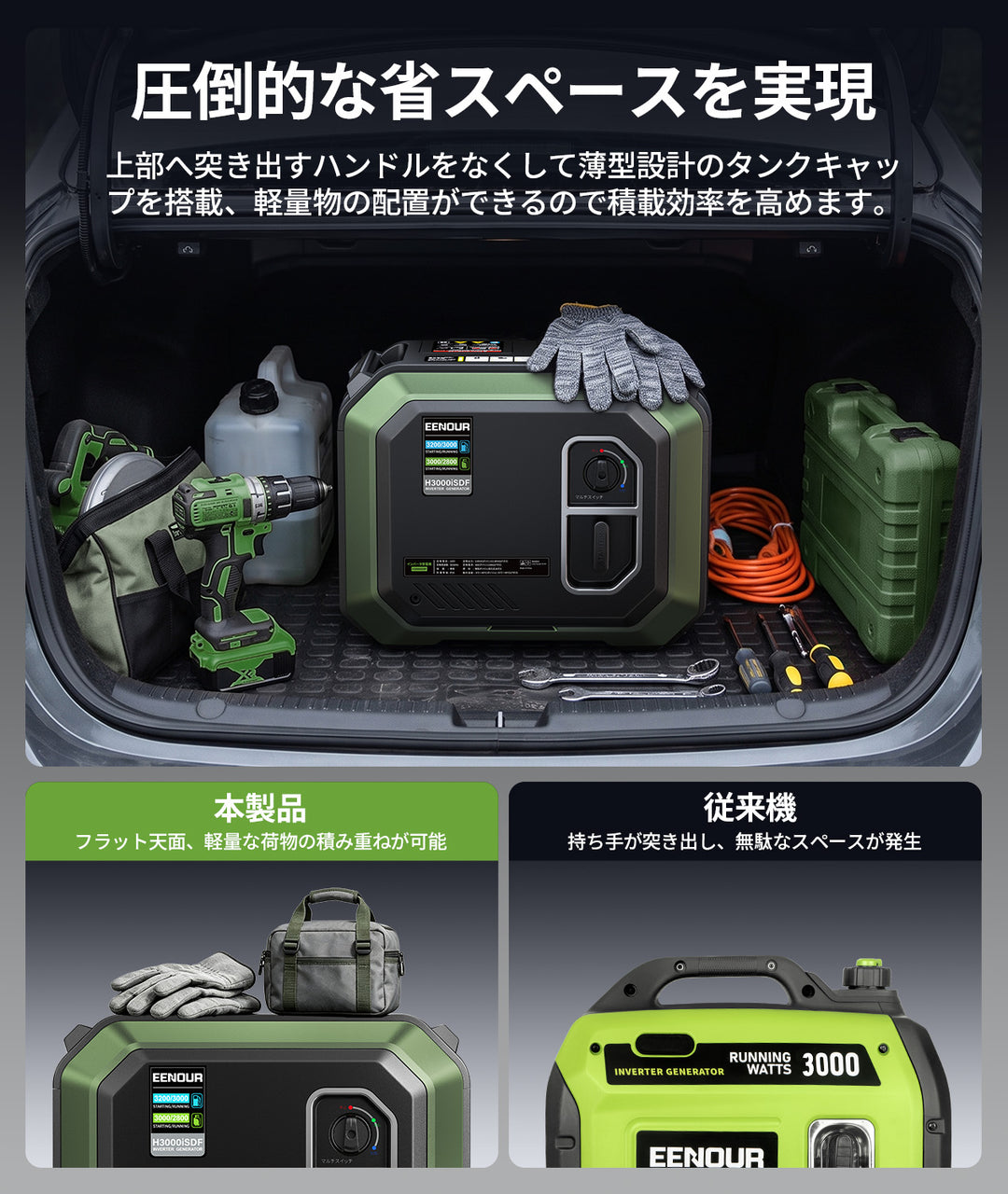 【2026年新発売】インバーター発電機H3000iSDF