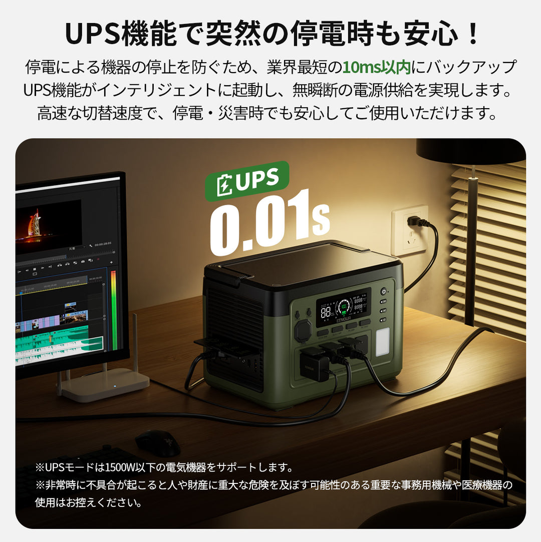 ポータブル電源P1500PLUS