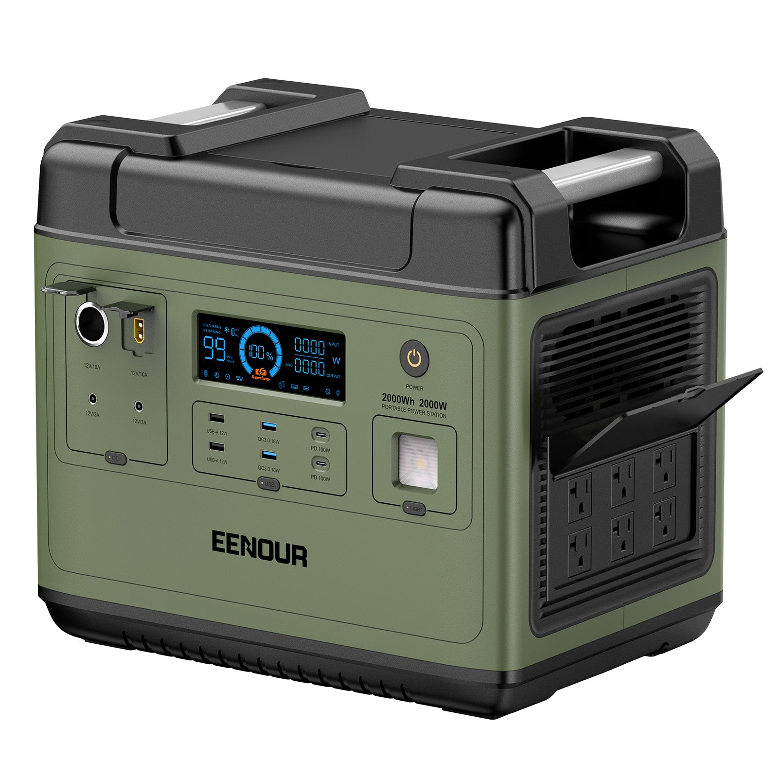 EENOUR P2001 ポータブル電源 2000Wh 2200W ポータブル電源P2001 – EENOUR