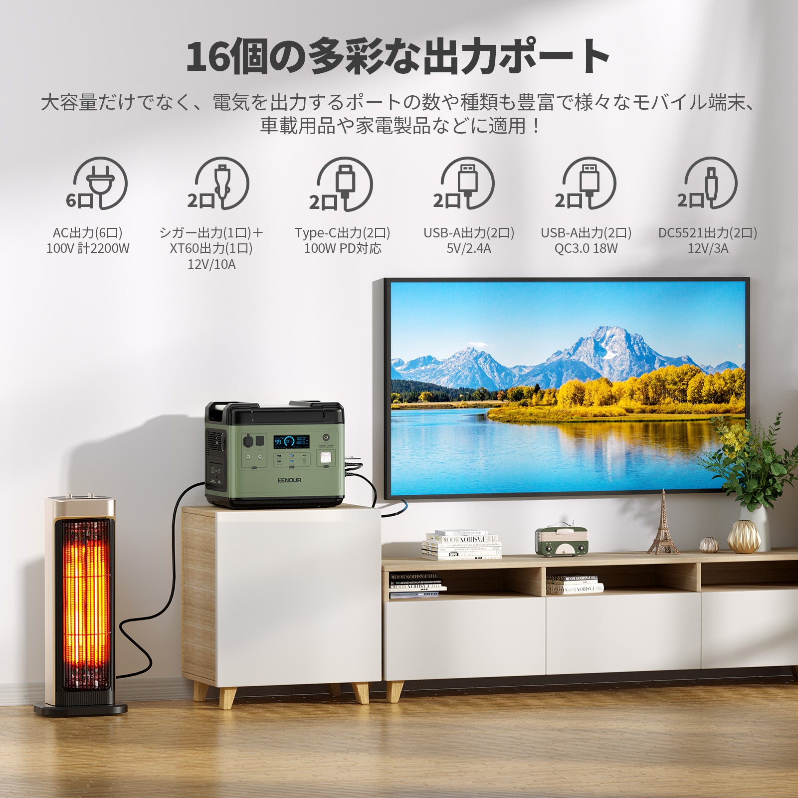 ポータブル電源P2001 – EENOUR