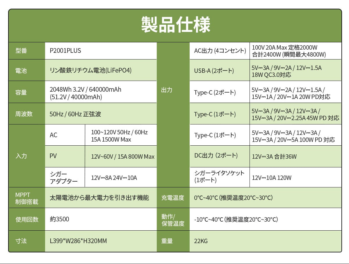 製品仕様