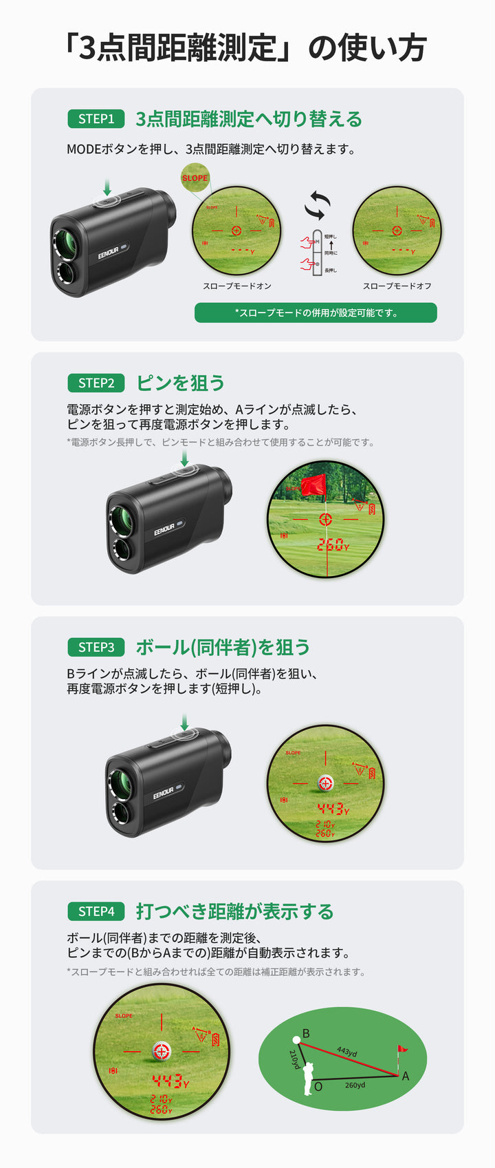 ゴルフレーザー距離計Ultra mini U1000PRO+