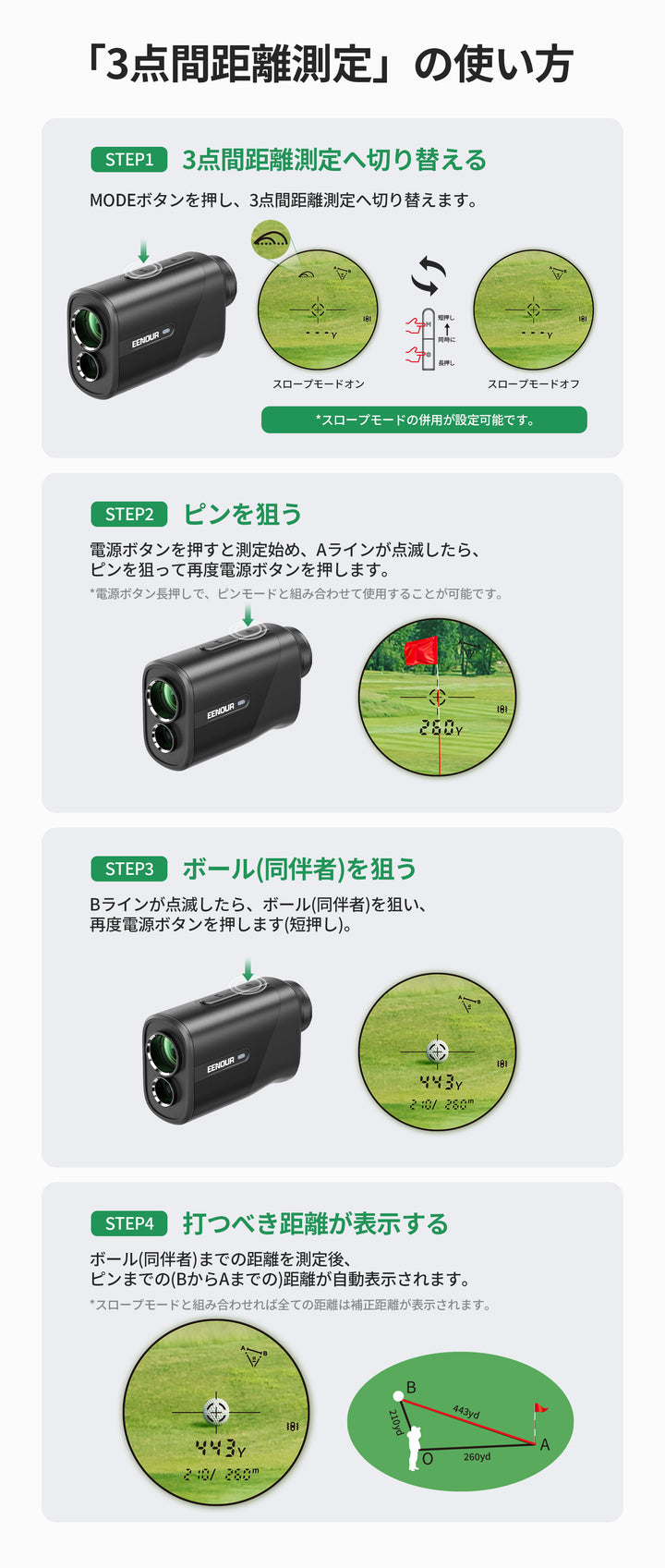 ゴルフレーザー距離計Ultra mini U800+