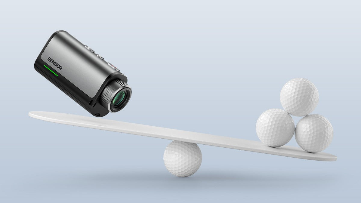 3つのゴルフボールよりも軽い、業界最小クラスのコンパクト設計。