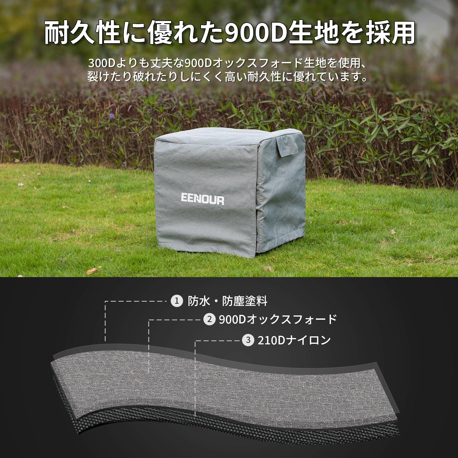 EENOUR インバーター発電機用保護カバー XLサイズ