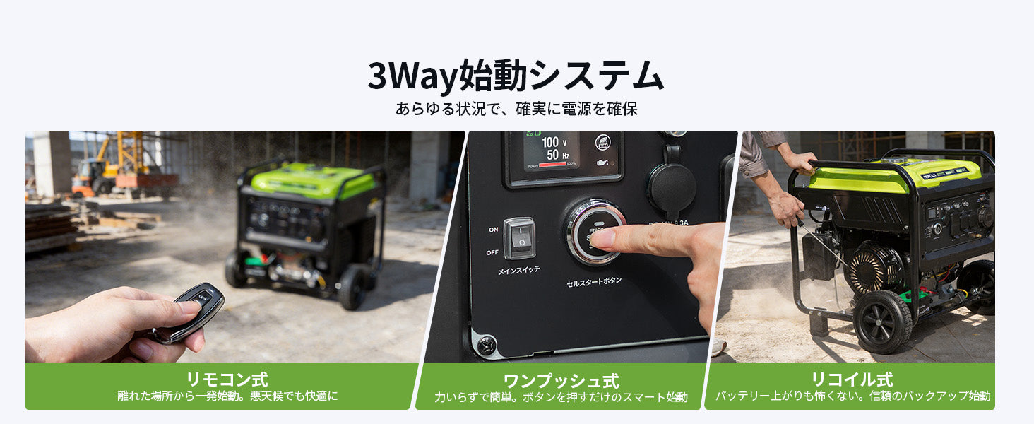新商品】単相・三相対応7000W高出力発電機「GT8000iOTE」｜業務用にも