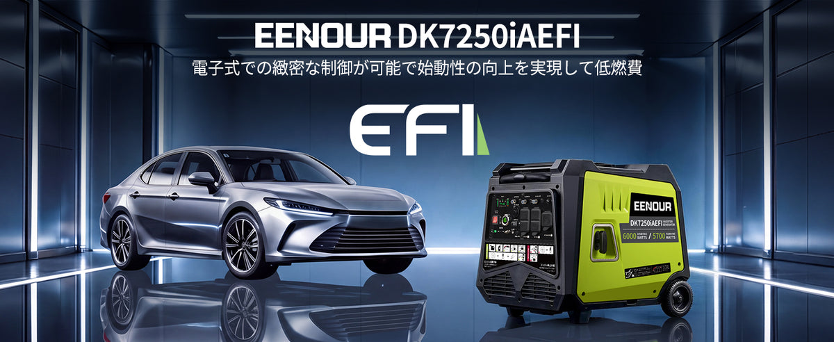 電子式の緻密な制御で始動性向上・低燃費を実現｜EFI搭載