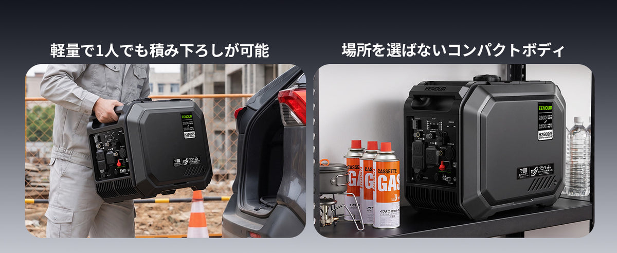 軽量コンパクトで一人でも楽々持ち運び
