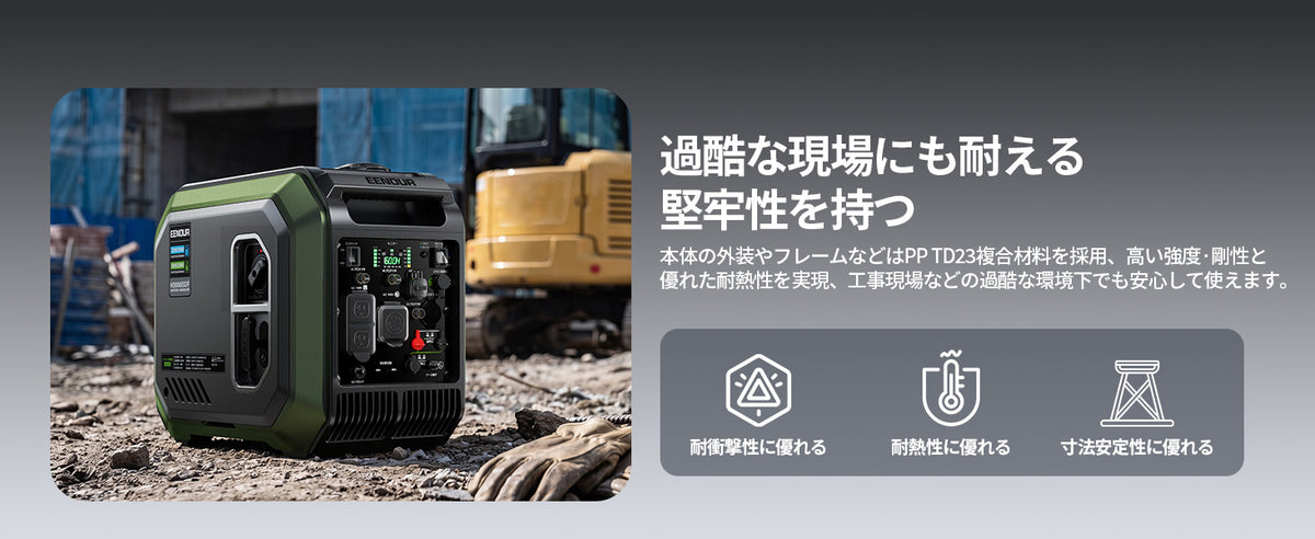 PP TD23複合材料採用｜過酷な環境に耐えるタフボディ